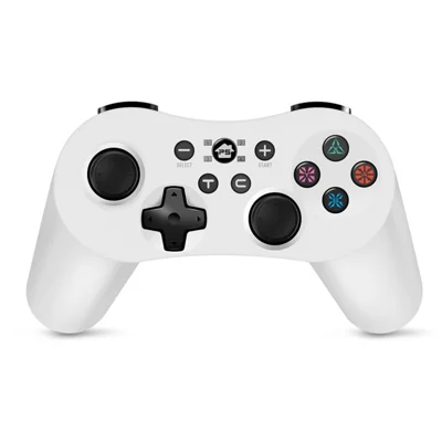 HY-9019 Bluetooth-compatible Gamepad Six-Axis Gyroscope Dual Vibration Game Controller for PS3 / Nintendo Switch / PC / PC360 / Android - White