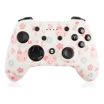 CX-270C Game Controller Dual Motor Vibration 3D Joystick Six-Axis Gyroscope Wireless Bluetooth-Compatible Gamepad - Rabbit