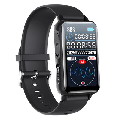 S18A 32GB AI Voice Recorder ChatGPT Smart Transcription App Controlled Recording Watch Translator