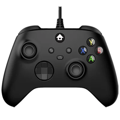 WT005 Wired Game Controller for Xbox One / Xbox Series S / X / PC Gaming Gamepad with Headphone Jack 3.5mm - Black