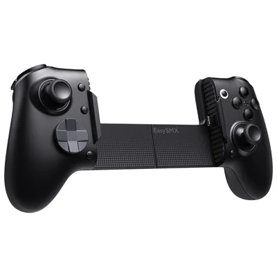 EASYSMX M20 Klapptürgriff Verstellbarer Controller mit direktem Typ-C-Anschluss und zweistufigen Hall-Trigger für Mobiles Gaming - Schwarz