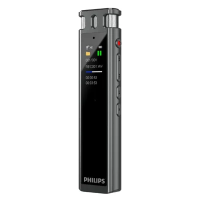 PHILIPS VTR5260 32GB Sprachrekorder 0,96 Zoll Farbdisplay AI Sprach-zu-Text Echtzeit-Übersetzungs-Stift - Schwarz