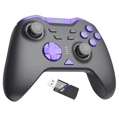 PXN P5-8K trådløs spilcontroller med Bluetooth-kompatibilitet, gamepad med kapacitiv joystick og Hall lineær-udløser - Lilla