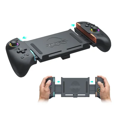 DOBE FOMIS ELECTRONICS TNS-5117 Teleskop-Controller für Nintendo Switch 2/OLED/Switch, kabellose Spielekonsole mit Makro-Programmierung – Schwarz