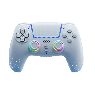 Беспроводной игровой контроллер HS-PS5250 с Bluetooth, триггерами Холла и 6-осевым гироскопом для Sony PlayStation 5/ПК — белый