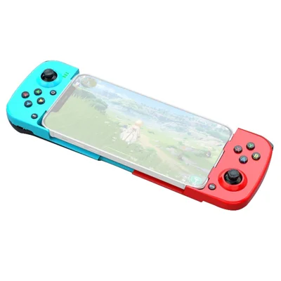 D3 Joystick Wireless Estensibile per Telefoni Cellulari Controller Sinistro/Destro Gamepad con Bluetooth Compatibile Manico per Gioco Portatile - Rosso/Blu