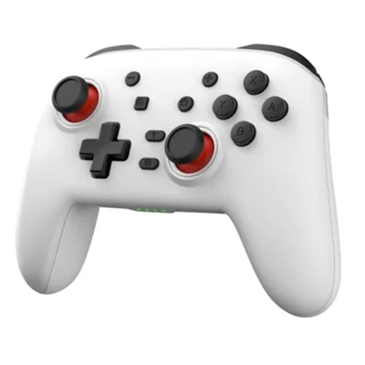 S07 Kabelloser Bluetooth-kompatibler Controller für Nintendo Switch Pro Controller Gamepad Tragbarer Spiele-Joystick-Griff - Weiß