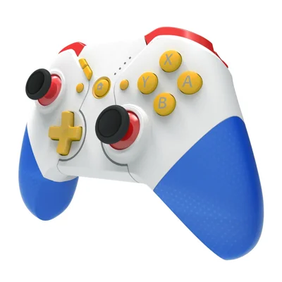 SW531 Wireless Gaming Controller for Nintendo Switch , Bluetooth-compatible Gamepad with LED Light - Blue+White