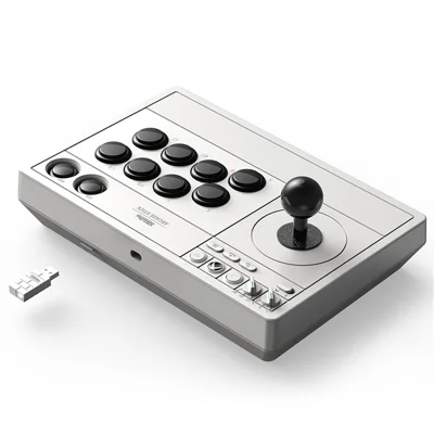 8BITDO Wireless Arcade Stick per Xbox Series X / S Xbox One, Windows Arcade Gaming Joy-Stick con adattatore 2.4G - Bianco