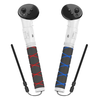 AMVR Q3JP2 For Meta Quest 3 VR Gaming Controller 1 Pair Extension Grip Rod