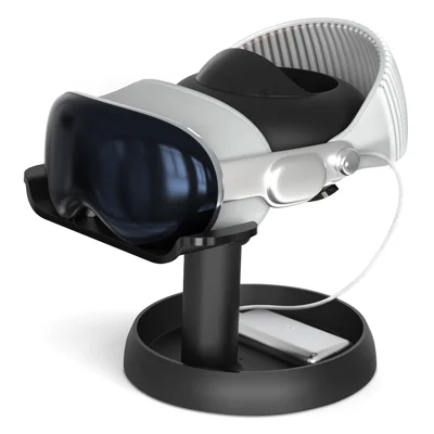 AMVR til Apple Vision Pro VR-headset Displaystilling ABS skrivebordsopbevaringsholder - Sort