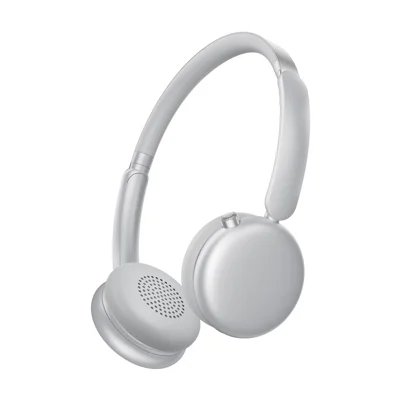 F4 Wireless Headphone ANC ENC Noise Cancelling Over Ear Bluetooth-Compatible Hi-Fi Stereo Headset - Silver