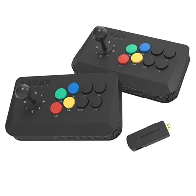 DATA FROG Y3A MAX 2-teiliger Joystick-Controller Arcade-Spielstation mit M8 Wireless Game Stick und HD-Videoausgang