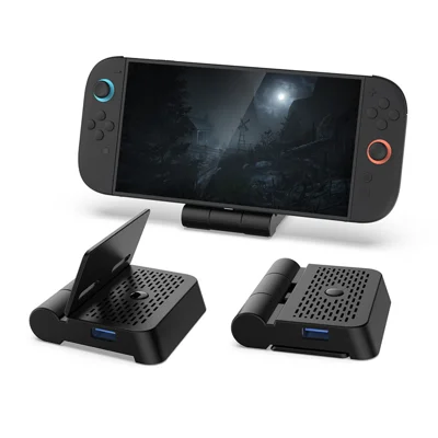 DOBE FOMIS ELECTRONICS TNS-19027B Für Nintendo Switch 2/Switch 2/Switch OLED Video-Converter-Dock 4K HD-Ausgang Klappbarer Tragbarer Ständer - Schwarz