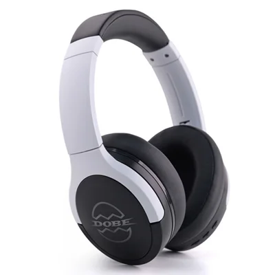 DOBE FOMIS ELECTRONICS TP5-5515 Wireless Gaming Headset 2.4G Bluetooth-Compatible Headphone with RGB LED Mic for PS5/PS4/Nintendo Switch/PC - Black/White
