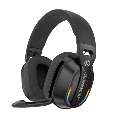 B500 Wireless Bluetooth-compatible Over Ear Headphones Deep Bass Gaming Headset with RGB Light - Black