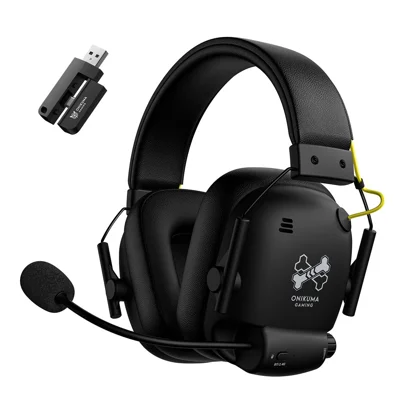 ONIKUMA GT888 4-Mode Gaming Headset Bluetooth-compatible 2.4G Wireless Headphone - Black