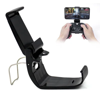 Controller Phone Clamp Mount til Xbox Series X / Series S ABS 160 Grad Justerbart Foldable Controller Holder - Sort