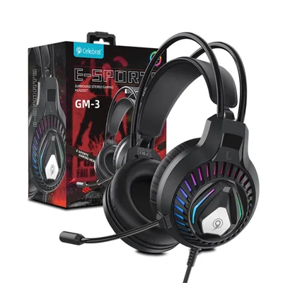 CELEBRAT GM-3 trådbundna hörlurar PC Gaming musikheadset med mikrofon