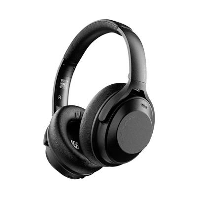 A06 ANC Wireless Headset Bluetooth-compatible Headphone Music Gaming Earphone - Black