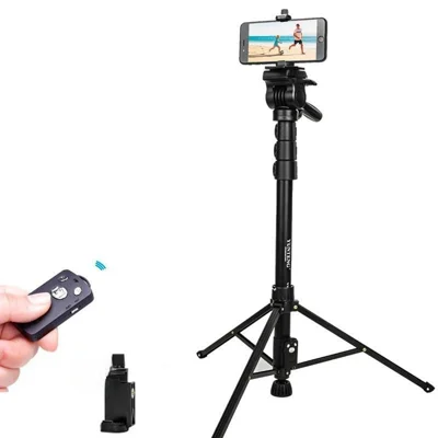 YUNTENG 638 Camera Statief Monopod Aluminium Legering Uitschuifbare Live Streaming Stand Houdertje voor Telefoon