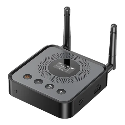 M23 Pro BT Adapter OLED Transmitter Receiver USB Playback Optical I/O Module - Black 