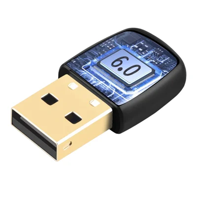 RTL60C BT6.0 Adapter USB Mini Empfänger und Sender Dual-Mode, Niedrige Latenz, Audio-Gerät für Windows – Schwarz