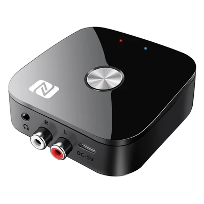 T68 Vintage Audioverstärker Wireless Adapter NFC Bluetooth 5.3 Audioadapter mit 3,5-mm-/RCA