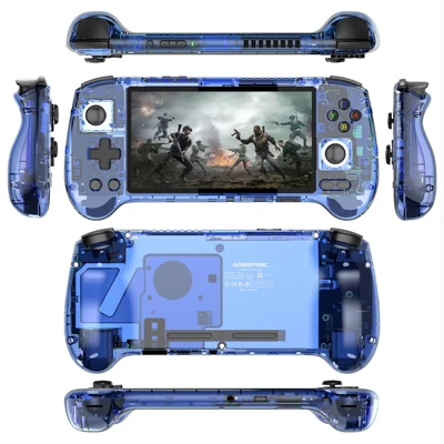 ANBERNIC RG556 8+128G Wireless Gamepad Retro Joystick Game Console with 128G TF Card (English Version) - Blue