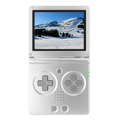 ANBERNIC RG35XXSP 3.5-inch Screen Flip Handheld Gaming Machine 64G Wireless Game Console with 128G TF Card (English Version) - Silver