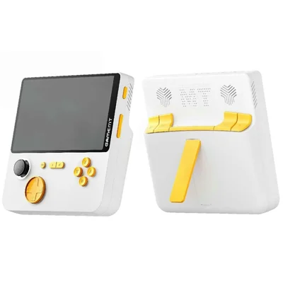 E5 5.0-inch Retro Handheld Game Console Mini Arcade Game Machine Support HD TV Connection, No Memory Card - Yellow