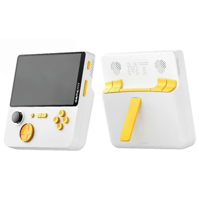 E5 5.0-inch Retro Handheld Game Console Mini Arcade Game Machine Support HD TV Connection with 128G Memory Card - Yellow