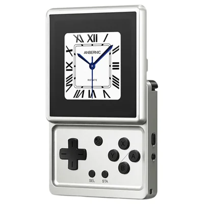 ANBERNIC RG Rotate Handheld Gameconsole 3,5 inch IPS Touchscreen Aluminiumlegering Draaibare Scherm Android 12 Gamingapparaat - Zilver