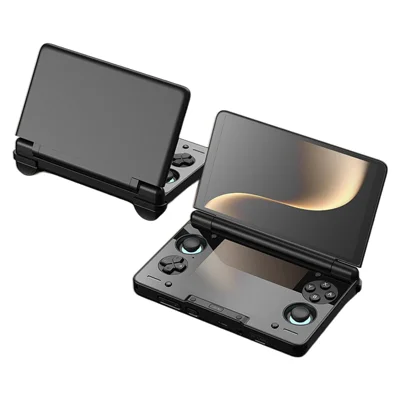AYN Thor 8GB+128GB Open Source Android 13 bærbar spillekonsol med dobbelt skærm, retro arcade gamepad - Sort