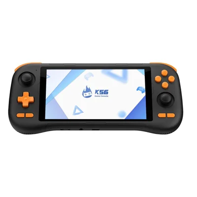 K56 Console de Jeu Portable 128 Go Android 14 Écran IPS 5,5 Pouces Double Manette 50+ Émulateurs pour Jeux Rétro - Bleu