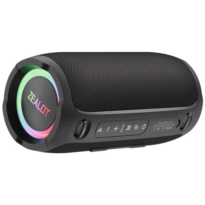 ZEALOT S76 50W Portable Bluetooth-compatible Speaker Waterproof Wireless Stereo Music Subwoofer - Black