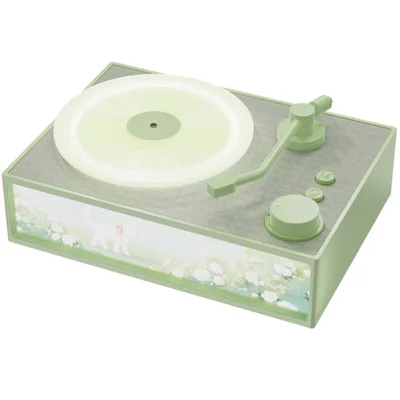 Retro Bluetooth-compatible Speaker Classic Record Player Style Home Decor Birthday Gift - Green