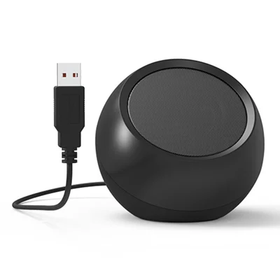 LLR504 USB Mini Subwoofer Portable 5W Speaker Computer Sound Box with 115cm Cable