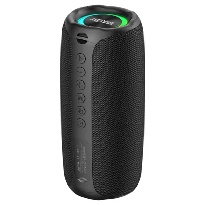 ZEALOT MP2 udendørs 20 W Bluetooth-højttaler, bærbar IPX5 vandtæt basdybde - Sort