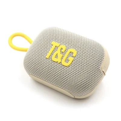 T&G 472 Portable Bluetooth-Compatible Speaker FM Radio  /  TWS Wireless Audio Device with TF Card  /  U Disk - Beige