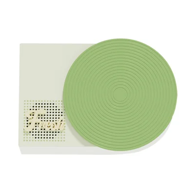 CYKE Dynamic Turntable Design Bluetooth-compatible Speaker Desktop Decor 5W Portable Music Player - Green