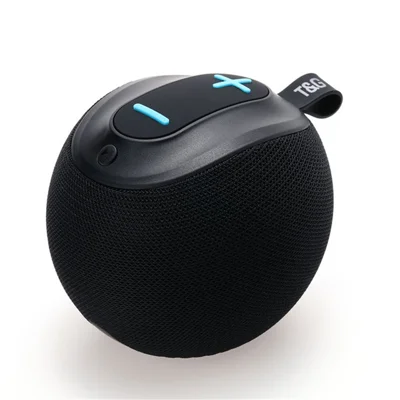 T&G TG623 Enceinte Portable Sans Fil Étanche pour Extérieur Bluetooth FM TF TWS Stéréo Subwoofer (Certifié CE) - Noir