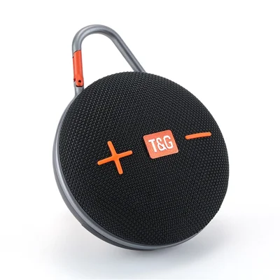Портативная Bluetooth-совместимая колонка T&G TG648, внешняя стерео сабвуфер с функцией TWS и светодиодным фонариком — черная