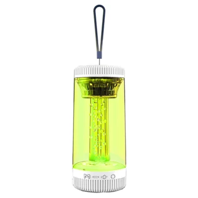 Z15 Outdoor Wireless Bluetooth-compatible Speaker Colorful Light Effect Portable Speaker Support FM, TF Card / USB Flash - White