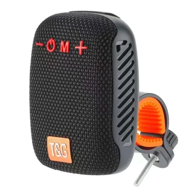T&G TG-392 Tragbarer kabelloser Lautsprecher IPX5 wasserdicht Outdoor Fahrrad TWS Bluetooth-kompatibler Lautsprecher - Schwarz