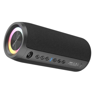 ZEALOT S51Pro 40W Haut-parleur compatible Bluetooth, étanche IPX5, son stéréo 3D avec basses, haut-parleur portable avec dragonne