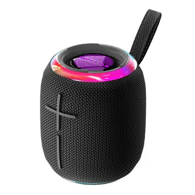 HOPESTAR P35 MINI Portable Bluetooth-compatible Speaker IPX7 Waterproof Audio Player Color Lights Wireless 10W Speaker - Black