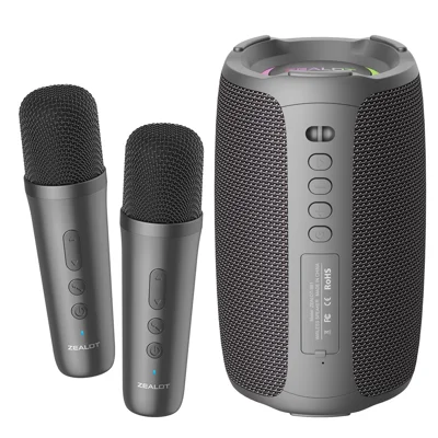 ZEALOT S61 Bluetooth-compatible Speaker Waterproof Outdoor Bass Sound Loudspeaker with 2 Mic
