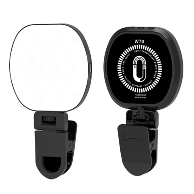 W70 Magnetic Pocket Light Mini LED Fill Light Rechargeable Selfie Light for Phone, Laptop, Tablet
