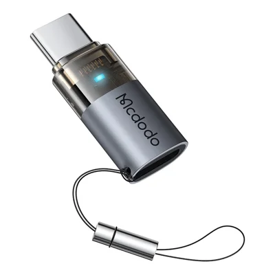 MCDODO OT-7610 MDD iP Female to USB-C Male Adapter with LED Light PD 60W Fast Charging Converter